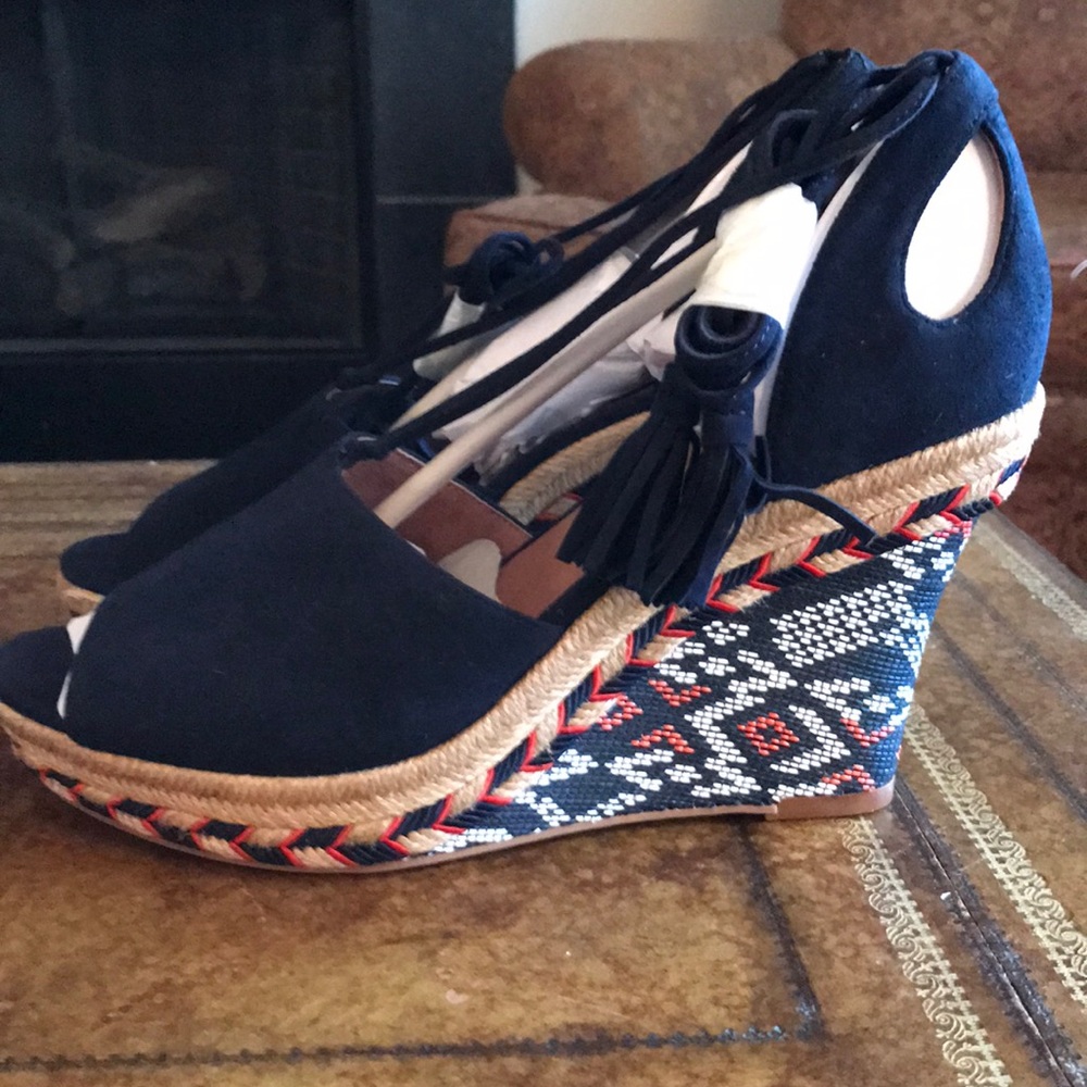 Cabi Suede Espadrille Size 8